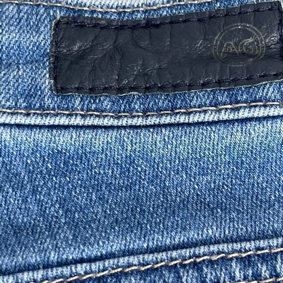 AG Adriano Goldschmied The Stevie Slim Straight Ankle Raw Hem Jeans Sz 26 - Picture 3 of 14